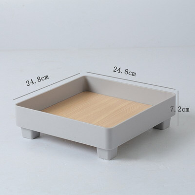 Kvadratinis dėklas miegamojo aromato dekoravimui laikymo padėklas Šiaurės stiliaus vaisių padėklas darbastalio kosmetikos įėjimo laikymo padėklas