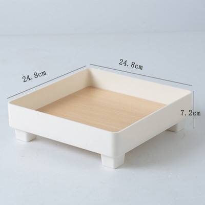 Kvadratinis dėklas miegamojo aromato dekoravimui laikymo padėklas Šiaurės stiliaus vaisių padėklas darbastalio kosmetikos įėjimo laikymo padėklas