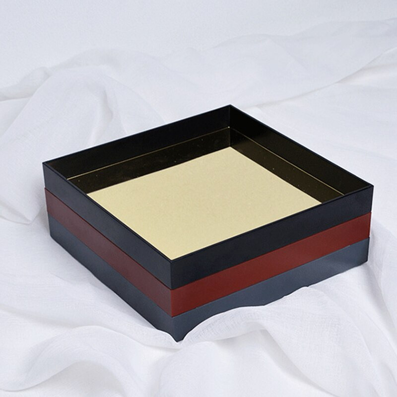 Kreativni kvadratni pladanj s ogledalom Ulaz u dnevnu sobu Mali predmeti Stolna ploča Kozmetička aromaterapija Pladanj za pohranu Kućni dekor