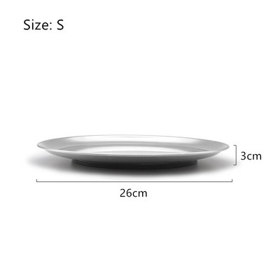 Galvaninis nerūdijančio plieno apvalus padėklas arbatos puodelis, papuošalų laikiklis, vaisiai, užkandžiai, indai