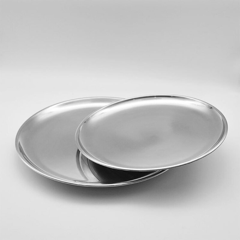 Galvaninis nerūdijančio plieno apvalus padėklas arbatos puodelis, papuošalų laikiklis, vaisiai, užkandžiai, indai
