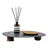 Szabálytalan alakú kijelző asztali tálca teás kis oldalsó asztal raklap platform színpad állvány terasz csészealj salver kozmetikai piperecikkek