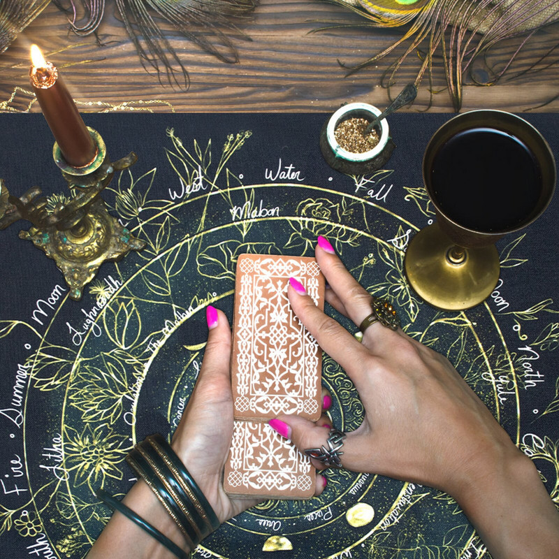 Elulill Taro kaardi laudlina Lina elupuu Ennustamise altari lauamäng Fortune Astroloogia Oraaklikaartide riie