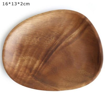 Vase din lemn Farfurii de afișare Farfurie din lemn masiv pentru alimente Vase cu fructe Oale Tăvi Stander de bază Farfurie pentru cină Decorare nuntă