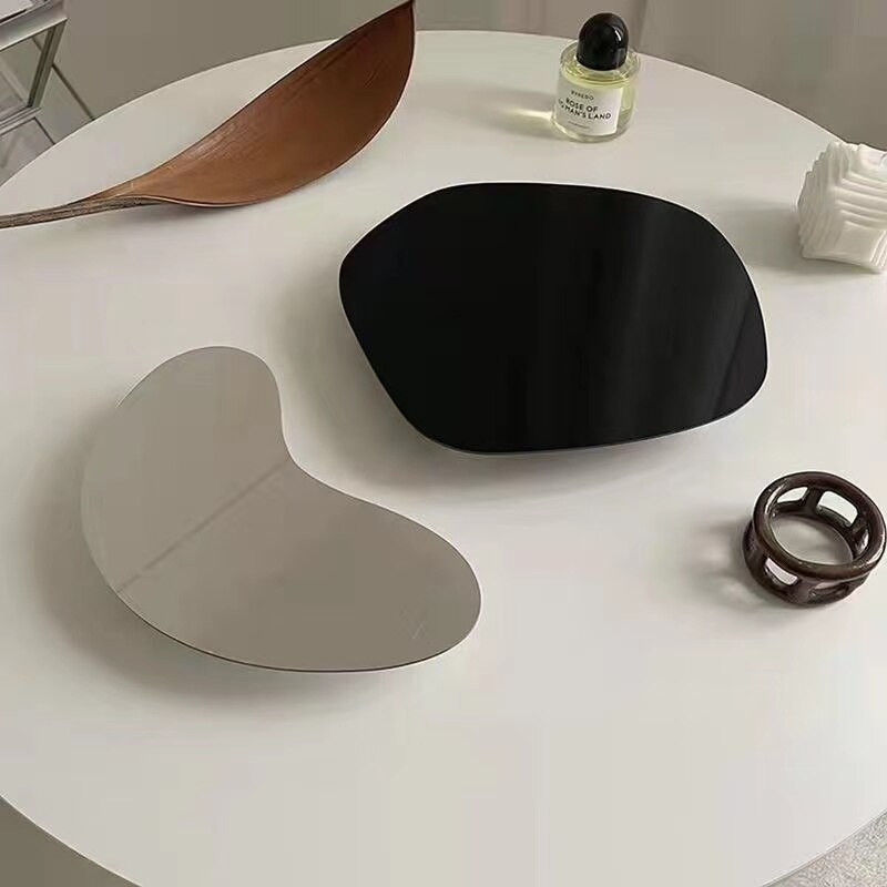 Geometrický akrylový nepravidelný spodný táck na aromaterapiu, multifunkčný box na odkladanie kozmetiky, dekorácia stola pre domácnosť