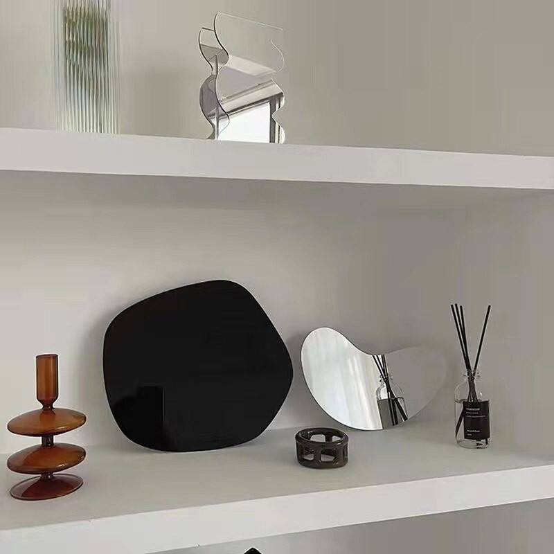 Geometrický akrylový nepravidelný spodný táck na aromaterapiu, multifunkčný box na odkladanie kozmetiky, dekorácia stola pre domácnosť