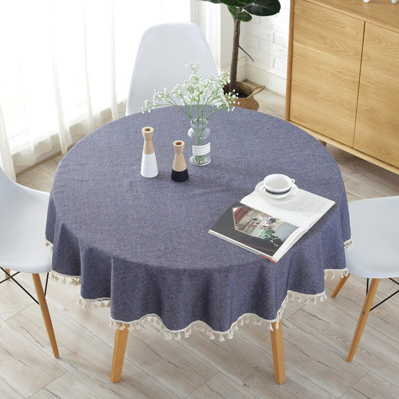 Pruhovaný obrus, okrúhly obrus, obrus na stôl, párty, svadobný obrus na stôl, dekorácia domáceho stola, krbová rímsa, bytový textil