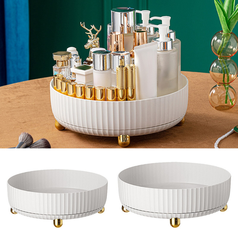 Besisukanti prieskonių lentynėlė laikymo padėklas virtuvės prieskoniams namų kosmetikos lentyna didelės talpos daugiafunkcė besisukanti prieskonių lentynėlė