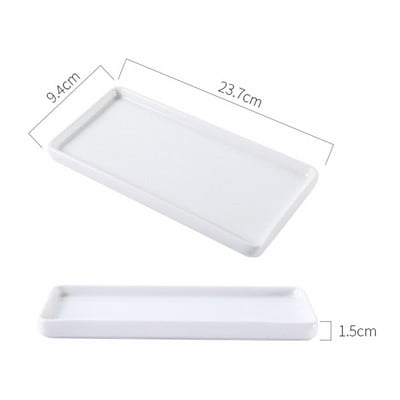 Tavă pentru bijuterii Vasă din ceramică Organizator Inel de depozitare Suport de toaletă pentru baie Farfurie de bucătărie Săpun cosmetic Parfum Toaletă pentru prosop