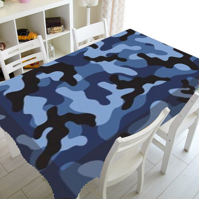 Zelený maskáčový obrus s maskáčovým vzorom, obrus na párty, bytové dekorácie, vojenský maskáčový obrus, kuchyňa 140x200