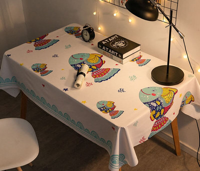 PVC stolnjaci nordijskog stila Kuhinjski vodootporni plastični stolnjaci otporni na ulja Pravokutni ispis Dekoracija kućnog stola za blagovanje