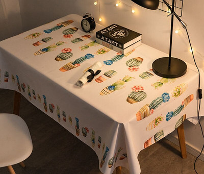 PVC stolnjaci nordijskog stila Kuhinjski vodootporni plastični stolnjaci otporni na ulja Pravokutni ispis Dekoracija kućnog stola za blagovanje