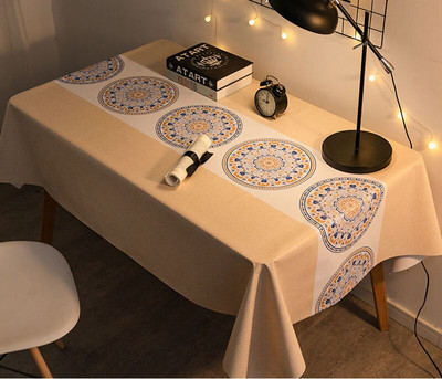 PVC stolnjaci nordijskog stila Kuhinjski vodootporni plastični stolnjaci otporni na ulja Pravokutni ispis Dekoracija kućnog stola za blagovanje