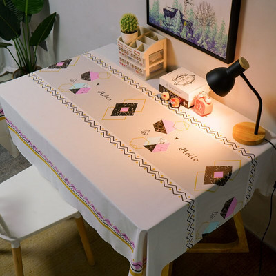 PVC stolnjaci nordijskog stila Kuhinjski vodootporni plastični stolnjaci otporni na ulja Pravokutni ispis Dekoracija kućnog stola za blagovanje