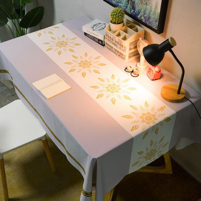 PVC stolnjaci nordijskog stila Kuhinjski vodootporni plastični stolnjaci otporni na ulja Pravokutni ispis Dekoracija kućnog stola za blagovanje