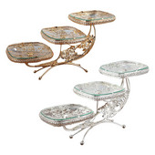 Luxus gyümölcstál kreatív, 3 szintes tároló, dekoratív tálalótáldekor