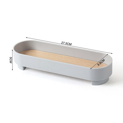 Északi kerek tárolótálca Modern dekoratív tálcák Aromaterápiás kozmetikai tárolótálca Tea Étel Edények Italtál Lakásdekoráció