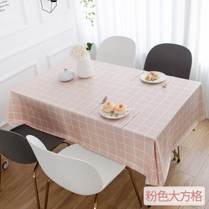 PVC asztalterítő vízálló és olajálló terítő Egyszerű négyzet alakú kockás terítő fehér nyomtatott fekete szürke terítő teaasztalhoz