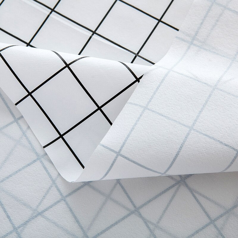 PVC asztalterítő vízálló és olajálló terítő Egyszerű négyzet alakú kockás terítő fehér nyomtatott fekete szürke terítő teaasztalhoz