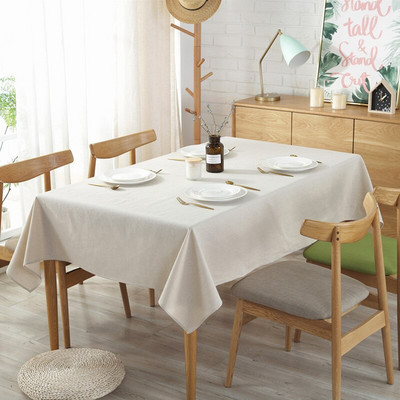 Bumbac alb solid din dantelă bej Față de masă decorativă Față de masă de bucătărie Husă de masă dreptunghiulară Decor pentru petrecere