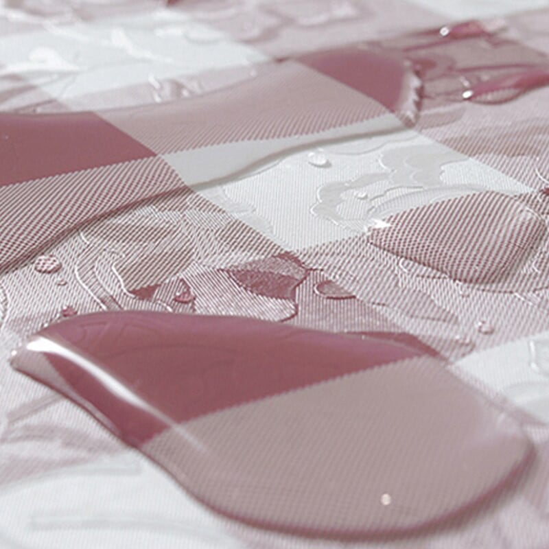 137 cm / 152 cm / 180 cm apvali staltiesė PVC, atspari vandeniui, alyvai atspari, nenuplaunama stalo danga, skirta vestuvių vakarėliui, viešbučio namų valgomojo dekoracija