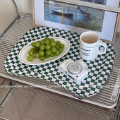 Korea Ins Style Tray, Checker Tray, Square Tray, Food Picnic Tray, Parfüm Cup Dekoráció.