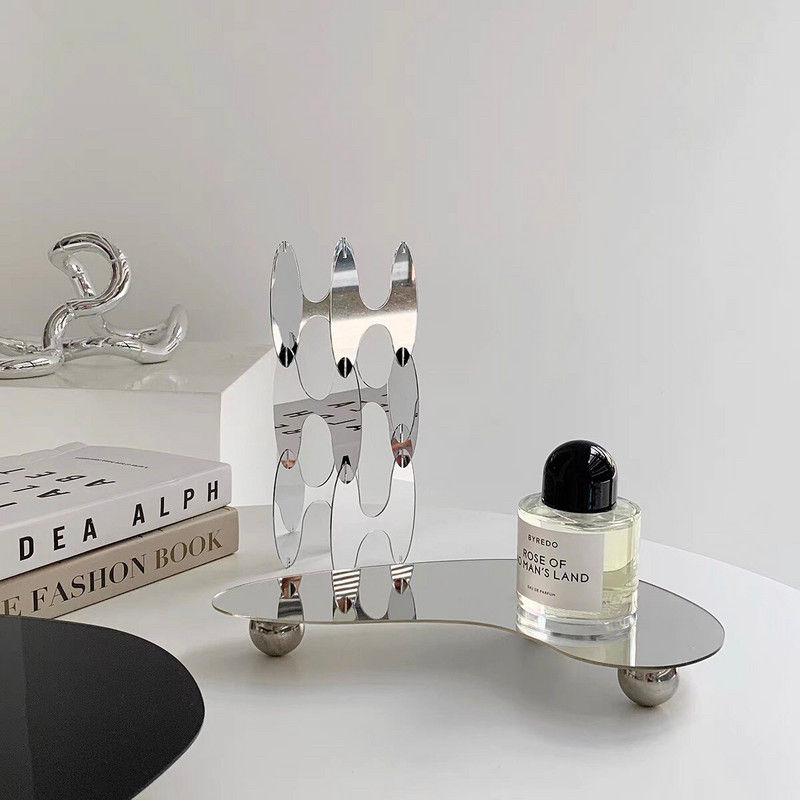 Stil mijlociu antic Tavă acrilică în formă specială Stil Ins neregulat Aceeași tavă pentru aromaterapie Decorare Placă de suport inferioară Cadou