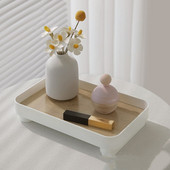 Tálca dekorációs tálca lakberendezési tányér rendező kozmetikai tároló doboz ékszertálca négyszögletes parfüm kulcs asztali tároló állvány