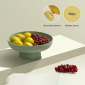 Vaisių padėklas Svetainė Buitinė ABS vaisių krepšelis Daugiafunkcinė užkandžių lentynėlė Europos saldainių paprasta laikymo lėkštė Namų dekoras