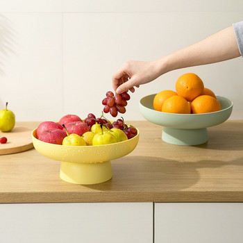 Δίσκος φρούτων Σαλόνι Οικιακό ABS Καλάθι με φρούτα Πολυλειτουργικό ράφι σνακ Ευρωπαϊκή καραμέλα Απλή πλάκα αποθήκευσης Διακόσμηση σπιτιού