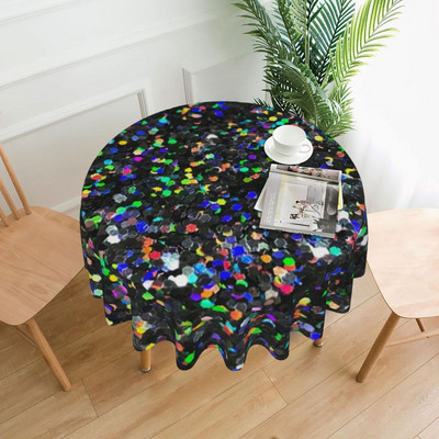 Sparkle Tiger Print staltiesė Auksinė blizganti juostelė sodo poliesterio staltiesė Elegantiška didmeninė apsauga spausdinta staltiesė