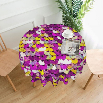 Sparkle Tiger Print staltiesė Auksinė blizganti juostelė sodo poliesterio staltiesė Elegantiška didmeninė apsauga spausdinta staltiesė