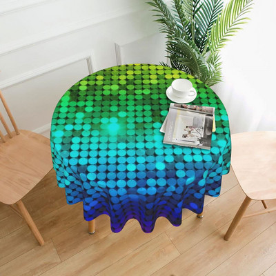 Sparkle Tiger Print staltiesė Auksinė blizganti juostelė sodo poliesterio staltiesė Elegantiška didmeninė apsauga spausdinta staltiesė