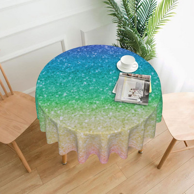 Sparkle Tiger Print staltiesė Auksinė blizganti juostelė sodo poliesterio staltiesė Elegantiška didmeninė apsauga spausdinta staltiesė