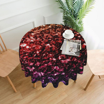 Sparkle Tiger Print staltiesė Auksinė blizganti juostelė sodo poliesterio staltiesė Elegantiška didmeninė apsauga spausdinta staltiesė