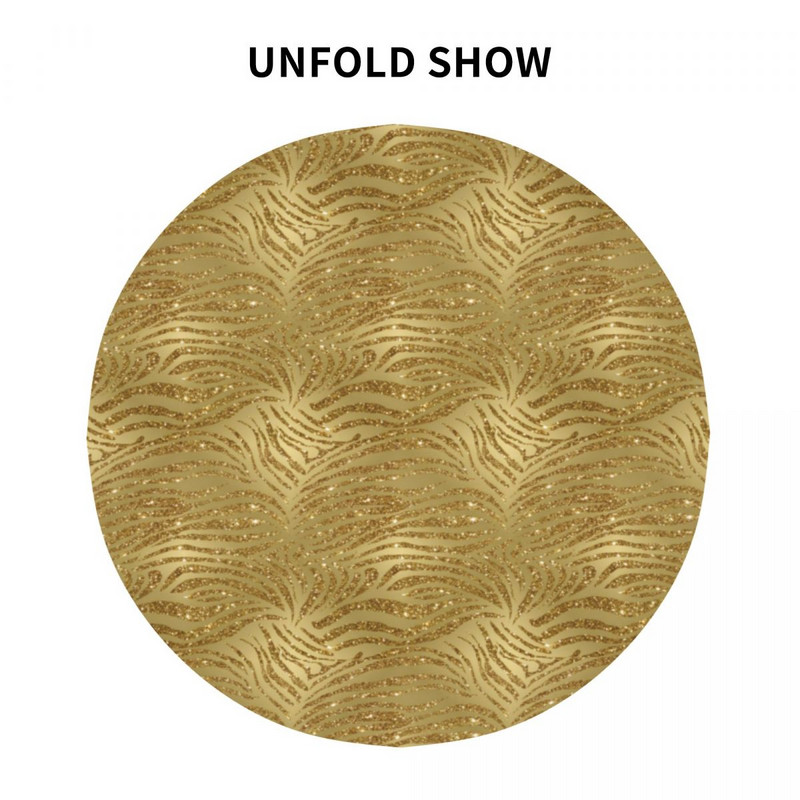 Sparkle Tiger Print staltiesė Auksinė blizganti juostelė sodo poliesterio staltiesė Elegantiška didmeninė apsauga spausdinta staltiesė