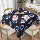 Eyes staltiesė Įvairios Evil Eye Kawaii individualizuotos staltiesės Gimtadienio vakarėlio didmeninė apsauga, poliesterio staltiesė