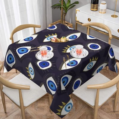 Eyes staltiesė Įvairios Evil Eye Kawaii individualizuotos staltiesės Gimtadienio vakarėlio didmeninė apsauga, poliesterio staltiesė