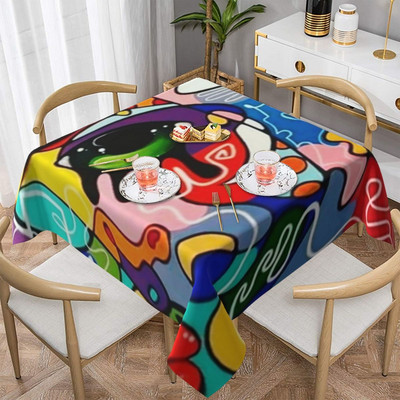 Eyes staltiesė Įvairios Evil Eye Kawaii individualizuotos staltiesės Gimtadienio vakarėlio didmeninė apsauga, poliesterio staltiesė