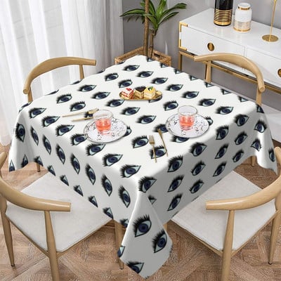 Eyes staltiesė Įvairios Evil Eye Kawaii individualizuotos staltiesės Gimtadienio vakarėlio didmeninė apsauga, poliesterio staltiesė
