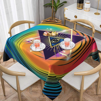 Eyes staltiesė Įvairios Evil Eye Kawaii individualizuotos staltiesės Gimtadienio vakarėlio didmeninė apsauga, poliesterio staltiesė