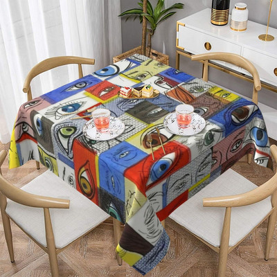 Eyes staltiesė Įvairios Evil Eye Kawaii individualizuotos staltiesės Gimtadienio vakarėlio didmeninė apsauga, poliesterio staltiesė