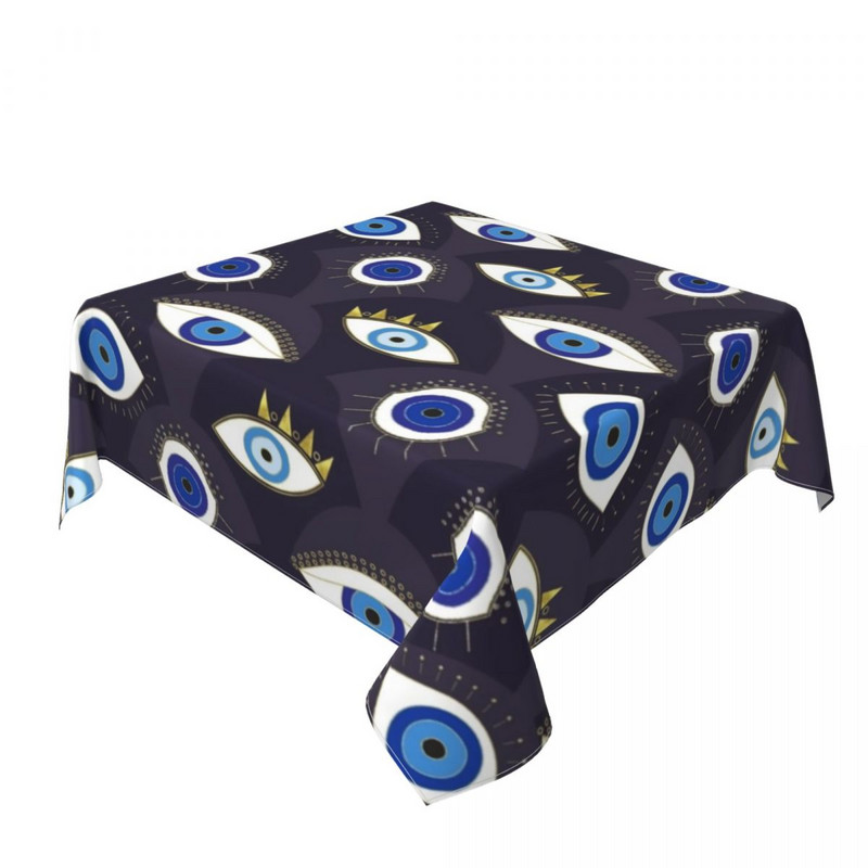 Eyes staltiesė Įvairios Evil Eye Kawaii individualizuotos staltiesės Gimtadienio vakarėlio didmeninė apsauga, poliesterio staltiesė