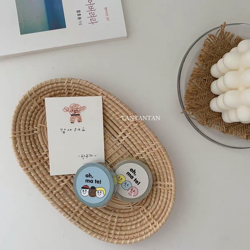 Lelkipásztori stílusú koreai rattan gyümölcskenyér tálca tárolótálca, kézzel szőtt fényképes kellékek otthoni dekoráció asztali díszek