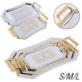 1db Nordic rozsdamentes acél tárolótálca ékszer kozmetikai kijelző tányér Hotel étterem tálaló