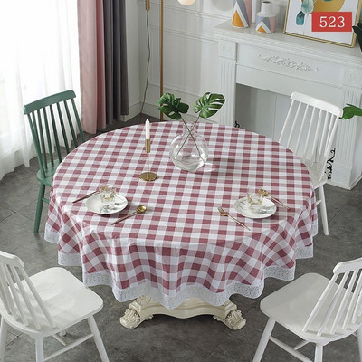 Fehér Kerek Asztalterítő Műanyag PVC Vízálló Oilpcllth Dohányzóasztal Nappali Asztalterítő Takaró Szőnyeg lakberendezési kandalló