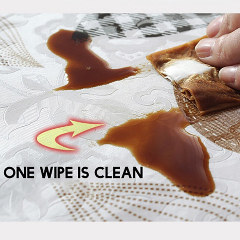 Fehér Kerek Asztalterítő Műanyag PVC Vízálló Oilpcllth Dohányzóasztal Nappali Asztalterítő Takaró Szőnyeg lakberendezési kandalló