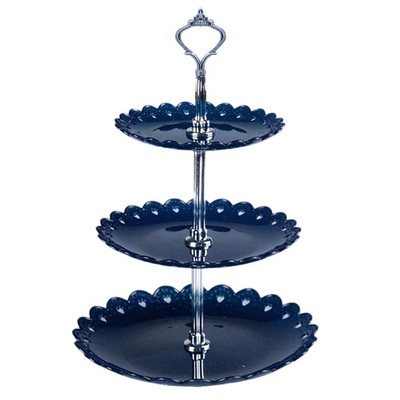 Európai gyümölcstál háromrétegű uzsonnatartó Nappali Gyümölcstányér Esküvői tortatálca Tortatartó cukorka tálca ételklip küldésére