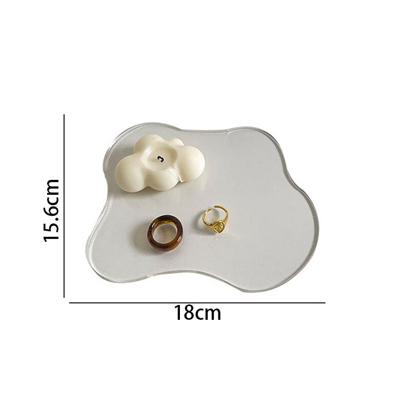 Moderna akrilna ladica Minimalistički umjetnički organizator nakita za spavaću sobu Nepravilne ladice za desert Dekoracija doma Ladica za pohranu stola