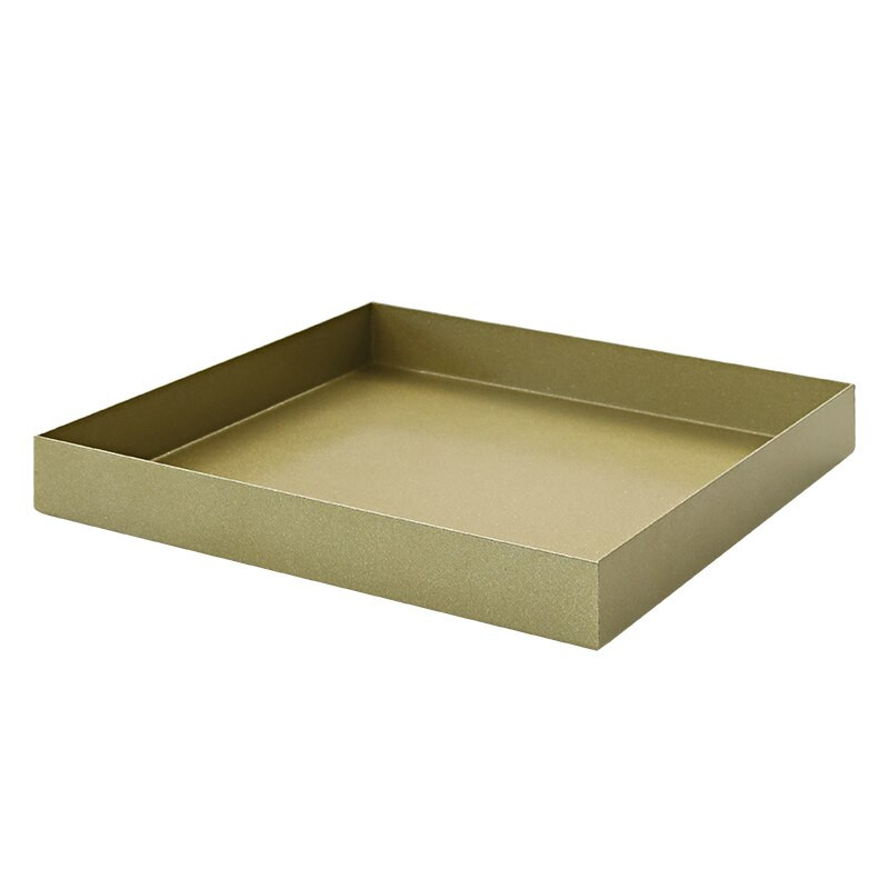 SWEETGO Zlaté úložné tácky Kovové železné drobnosti Paleta 19cm/30cm Domáci riad Dezert Obchod Dekorácia Dodávateľský servírovací tanier